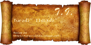 Turzó Ildikó névjegykártya